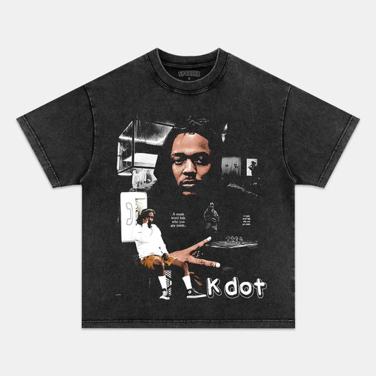 Unisex-Adult Ultra Cotton Washed T-Shirt Graphic KENDRICK LAMAR V2