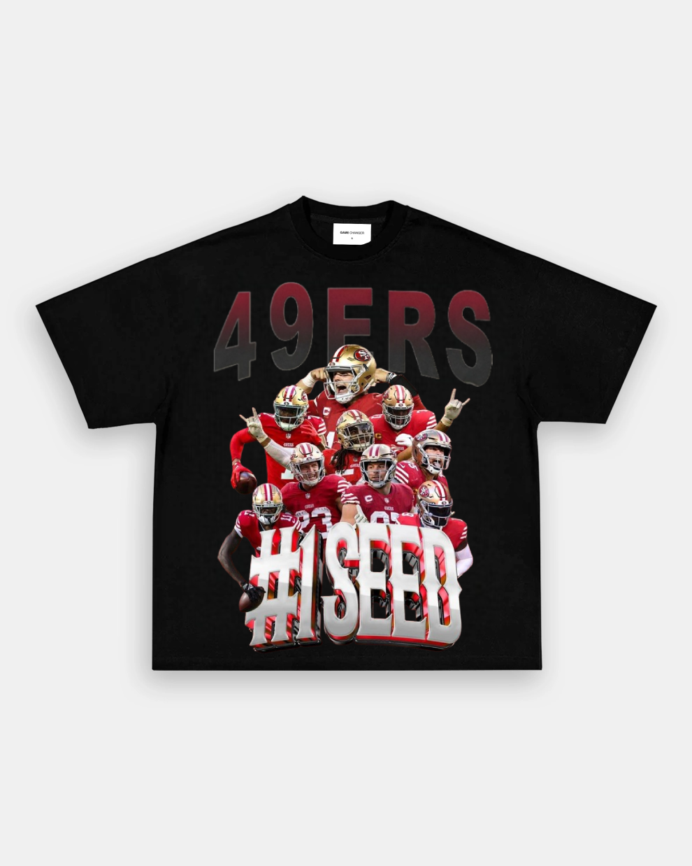 Unisex-Adult Ultra Cotton Washed T-Shirt Graphic SUPER BOWL XXIX CHAMPS - 49ERS TEE