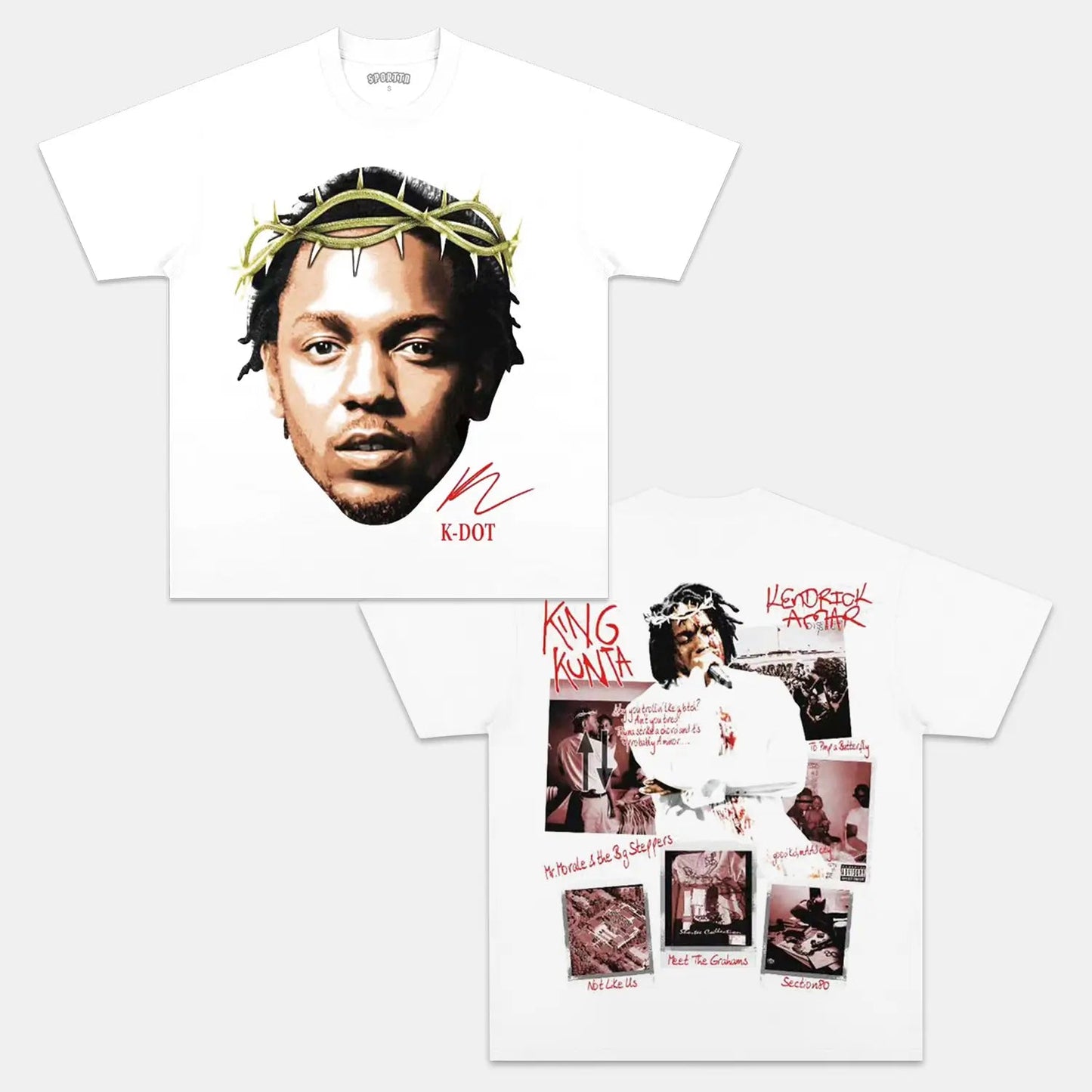 Unisex-Adult Ultra Cotton Washed T-Shirt Graphic  KENDRICK LAMAR TEE