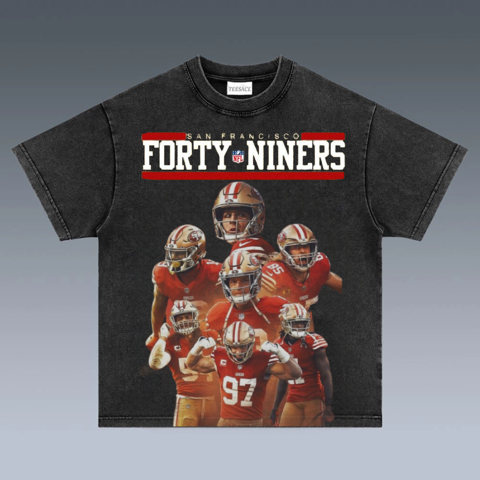 Unisex-Adult Ultra Cotton Washed T-Shirt Graphic SUPER BOWL XXIX CHAMPS - 49ERS TEE