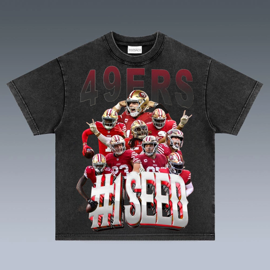 Unisex-Adult Ultra Cotton Washed T-Shirt Graphic SUPER BOWL XXIX CHAMPS - 49ERS TEE