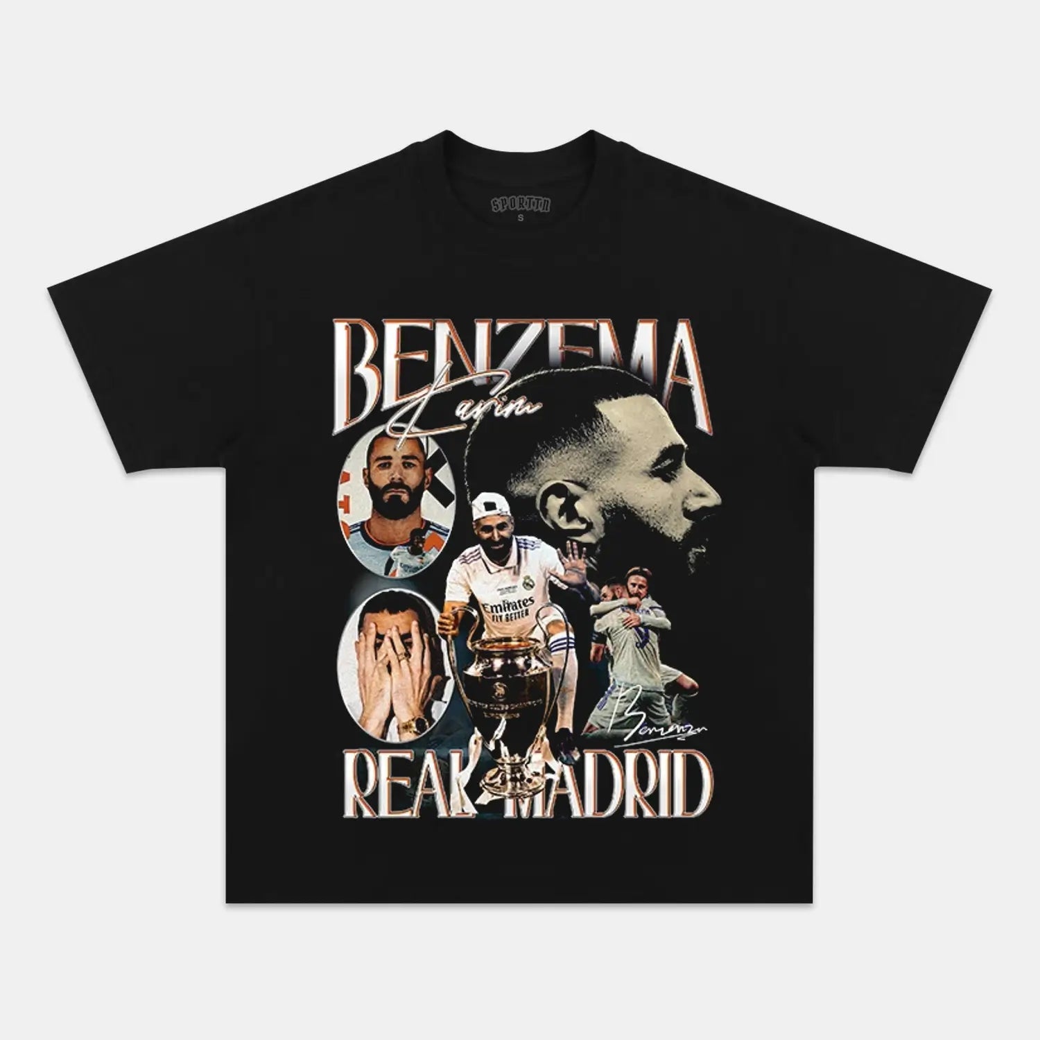 Unisex-Adult Ultra Cotton Washed T-Shirt Graphic  KARIM BENZEMA TEE