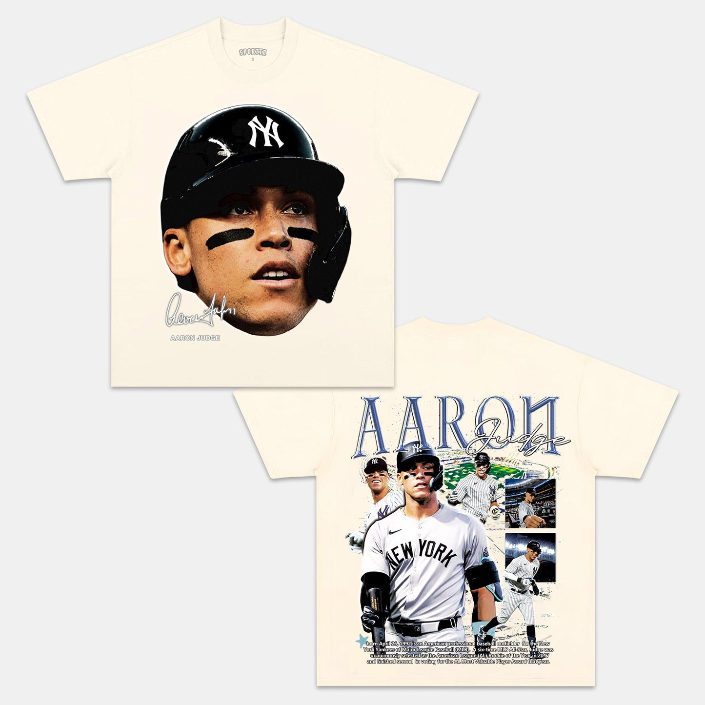 Unisex-Adult Ultra Cotton Washed T-Shirt Graphic  NEW AARON JUDGE V3 TEE