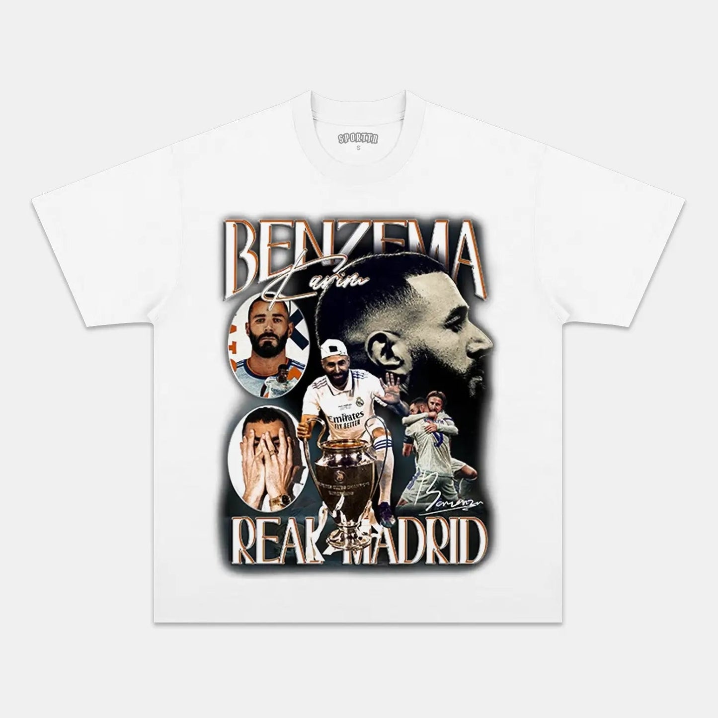 Unisex-Adult Ultra Cotton Washed T-Shirt Graphic  KARIM BENZEMA TEE