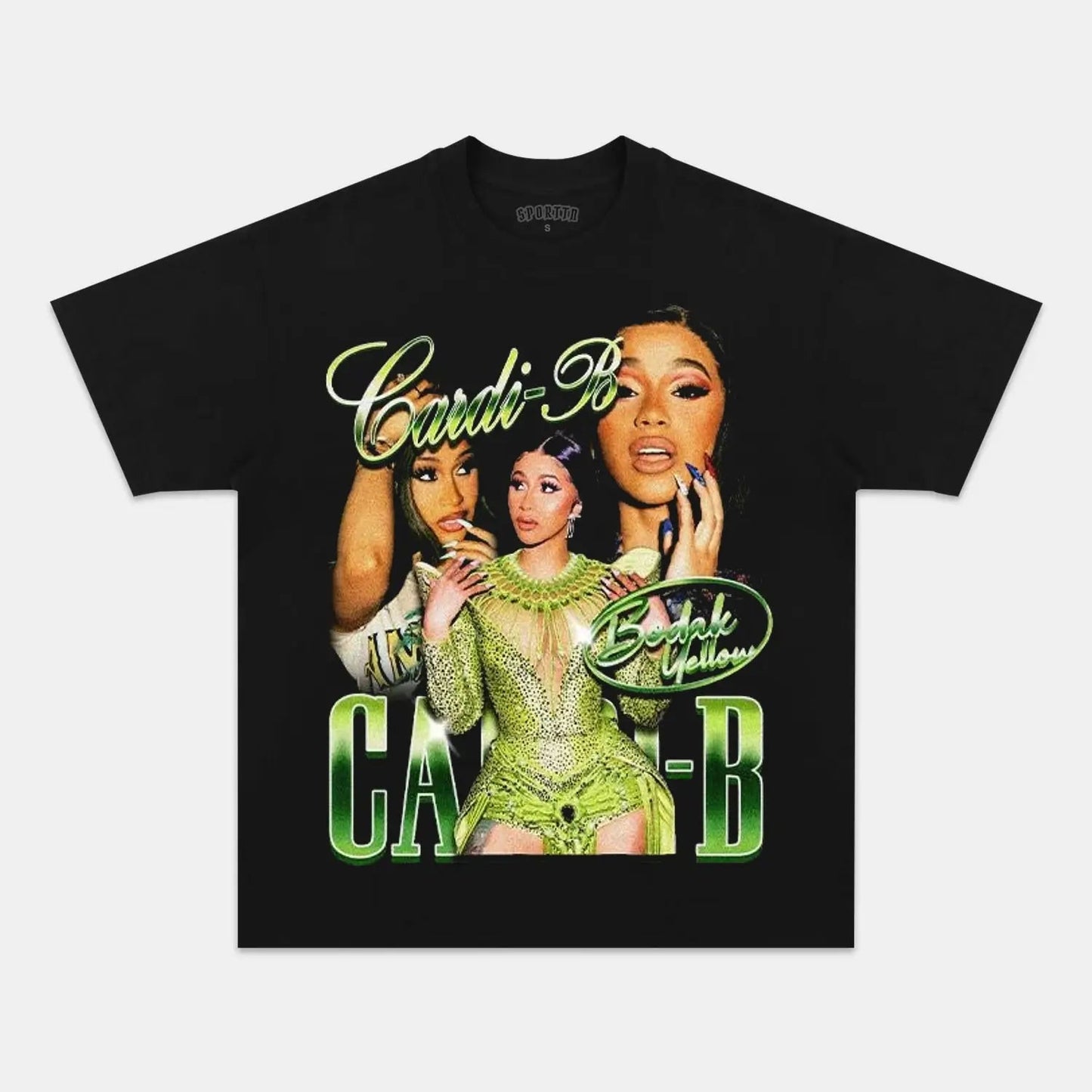 Unisex-Adult Ultra Cotton Washed T-Shirt Graphic  CARDI B VINTAGE TEE