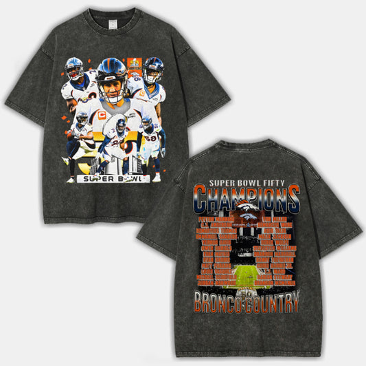 SUPER BOWL 50 CHAMPS - BRONCOS TEE - [DS]