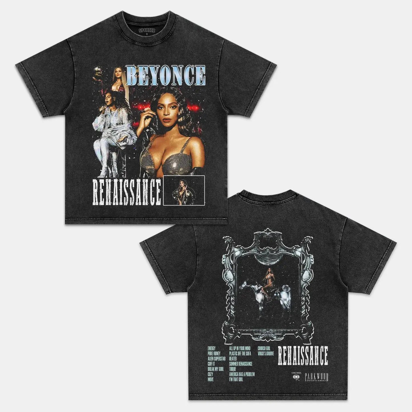 Unisex-Adult Ultra Cotton Washed T-Shirt Graphic  BEYONCE TEE