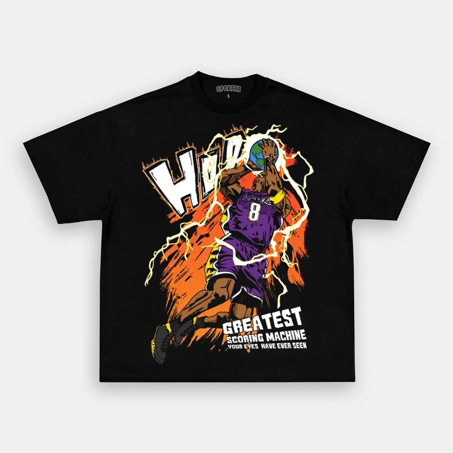 Unisex-Adult Ultra Cotton Washed T-Shirt Graphic  Kobe  TEE