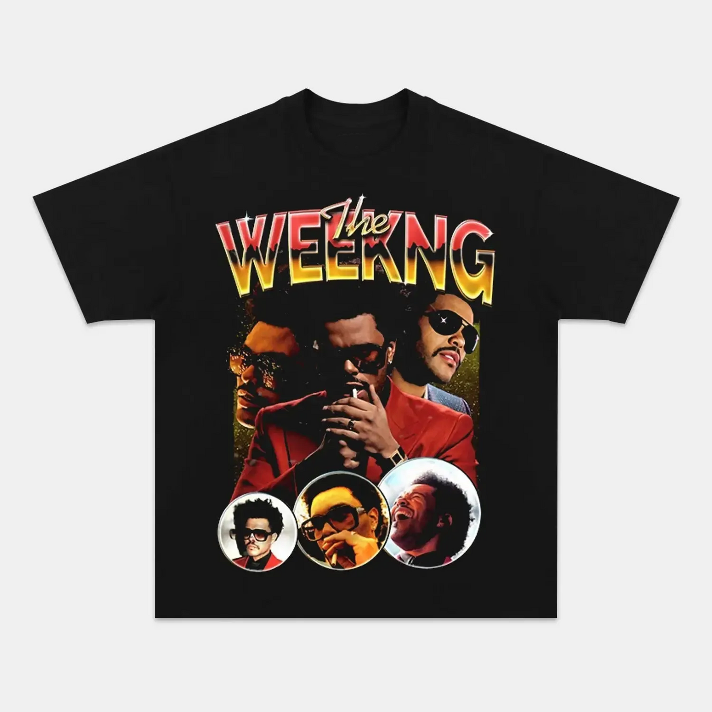 Unisex-Adult Ultra Cotton Washed T-Shirt Graphic  THEWEEKND VINTAGE TEE