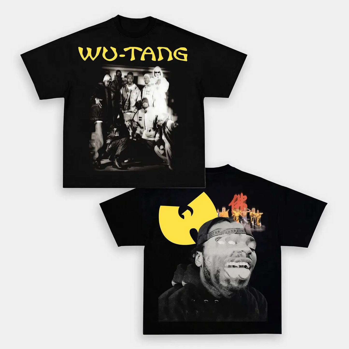 Unisex-Adult Ultra Cotton Washed T-Shirt Graphic    WU TANG 2 TEE (Men&Women)