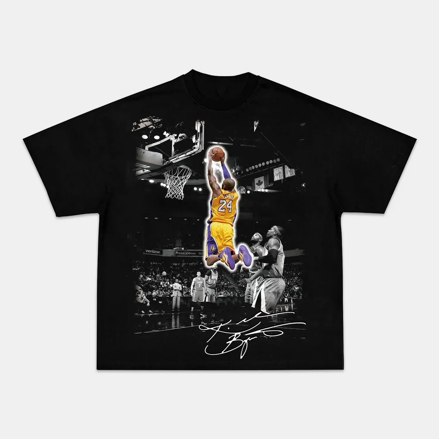 Unisex-Adult Ultra Cotton Washed T-Shirt Graphic    Vintage Kobe Bryant TEE