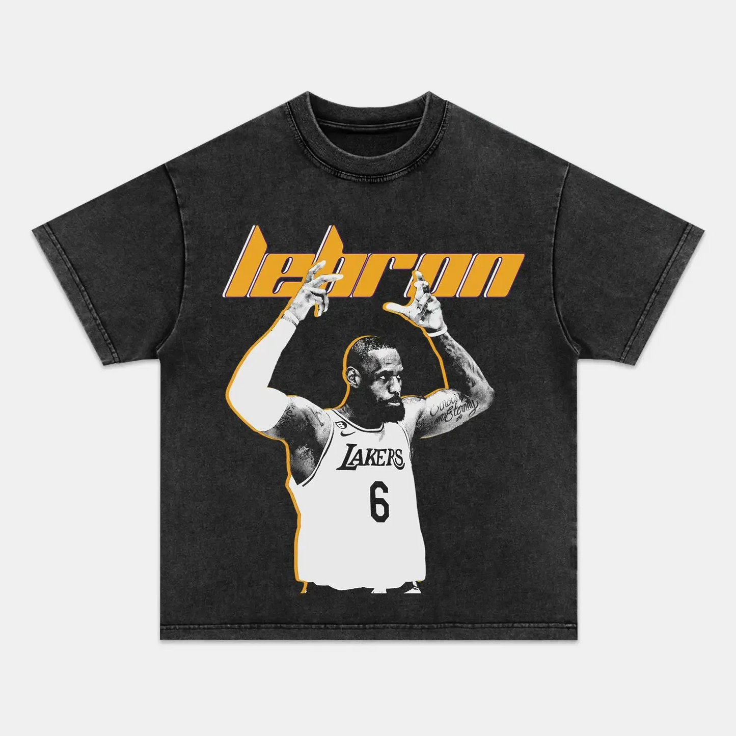 Unisex-Adult Ultra Cotton Washed T-Shirt Graphic    CLASSIC LEBRON TEE (Men&Women)