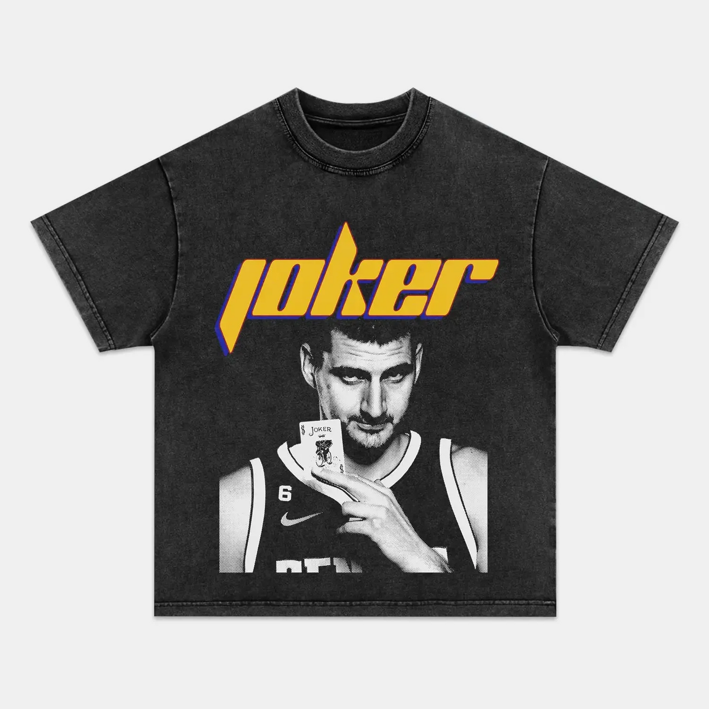 Unisex-Adult Ultra Cotton Washed T-Shirt Graphic    CLASSIC JOKER TEE (Men&Women)