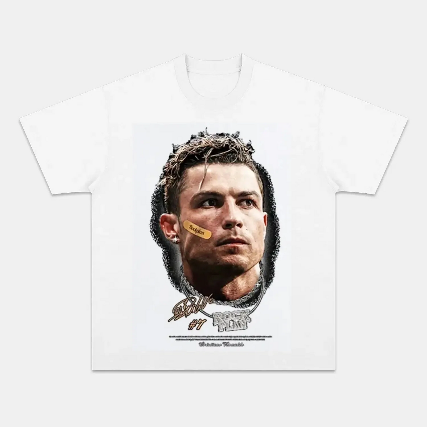 Unisex-Adult Ultra Cotton Washed T-Shirt Graphic  RONALDO CALMA V2 TEE