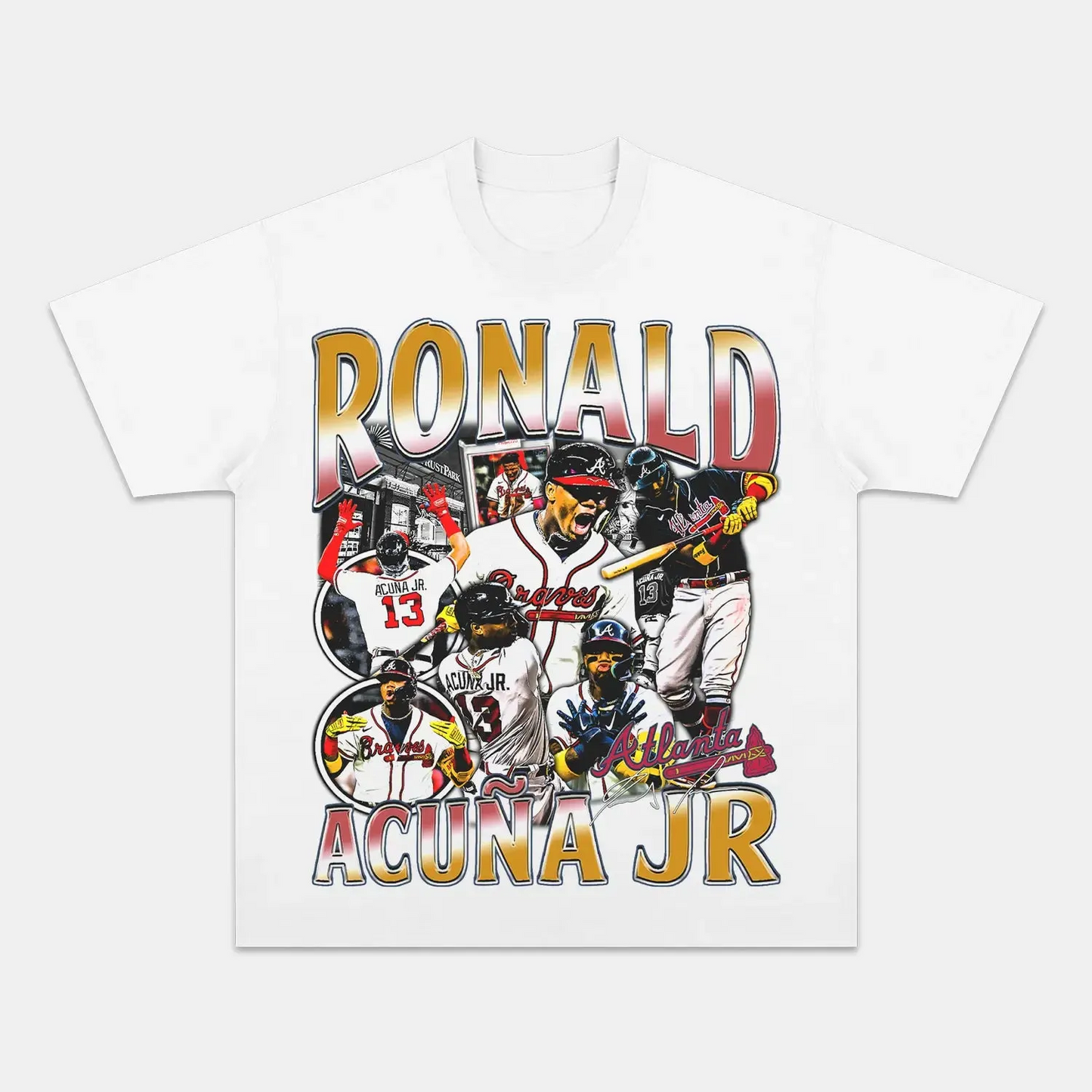 Unisex-Adult Ultra Cotton Washed T-Shirt Graphic  RONALD ACUNA JR TEE