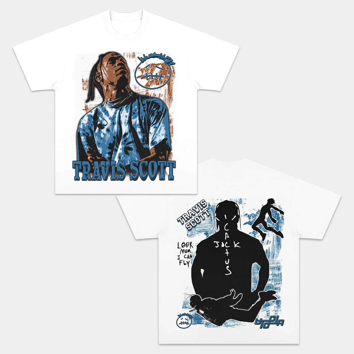 Unisex-Adult Ultra Cotton Washed T-Shirt Graphic  TRAVIS SCOTT TEE 3