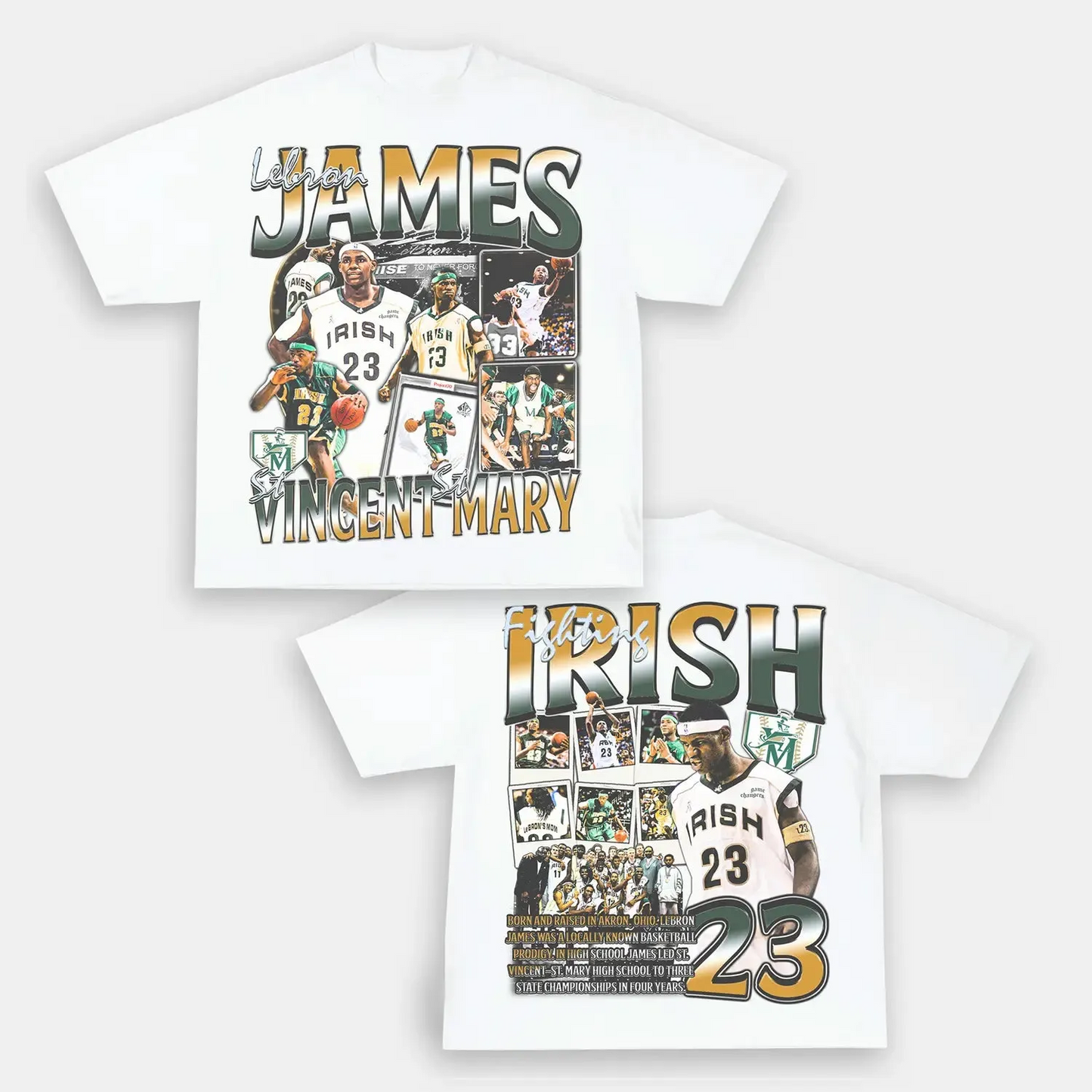 Unisex-Adult Ultra Cotton Washed T-Shirt Graphic  SVSM LEBRON JAMES TEE