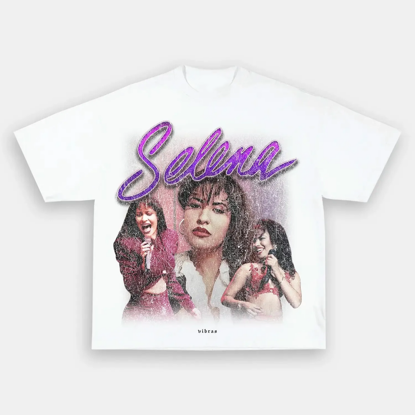 Unisex-Adult Ultra Cotton Washed T-Shirt Graphic  SELENA VINTAGE TEE