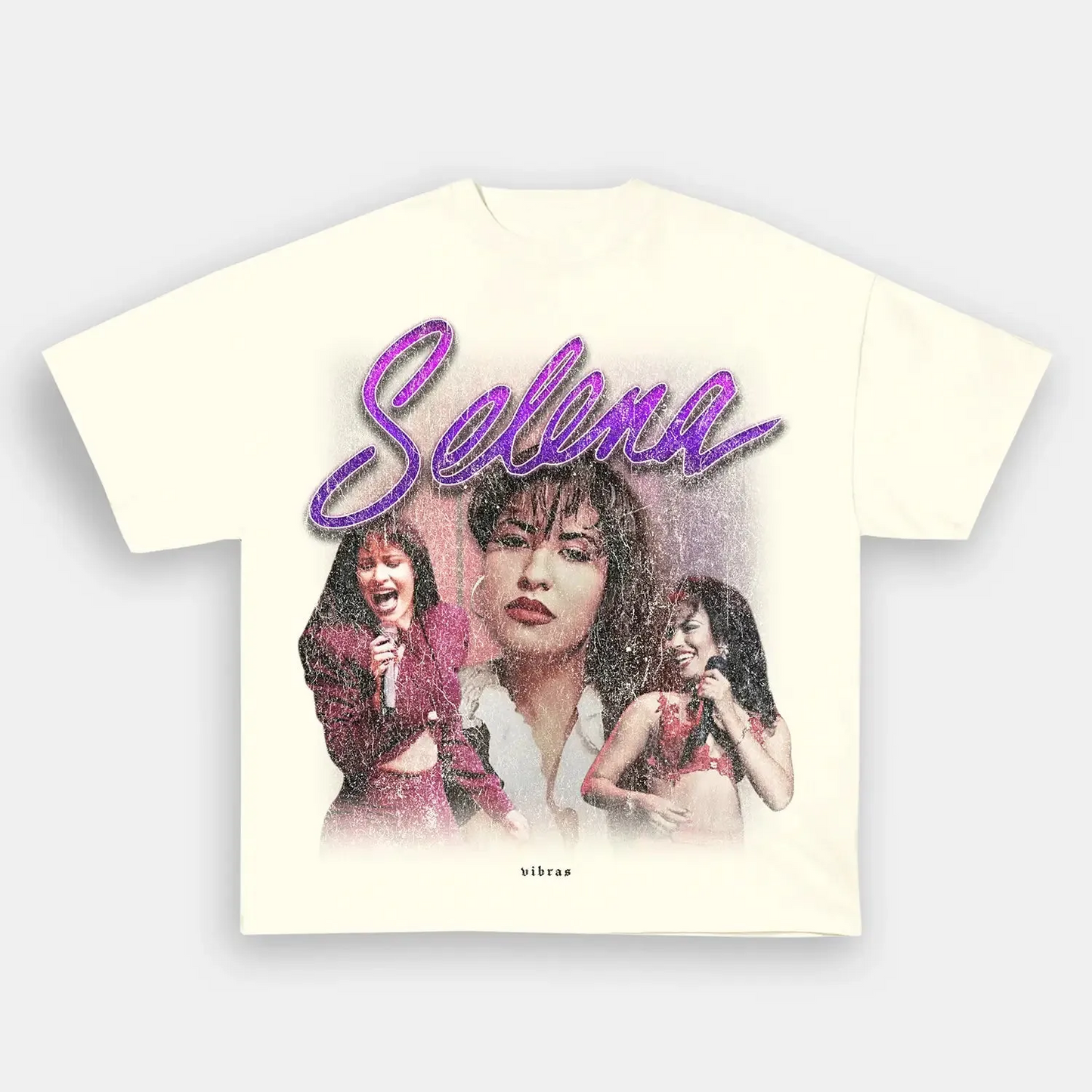 Unisex-Adult Ultra Cotton Washed T-Shirt Graphic  SELENA VINTAGE TEE