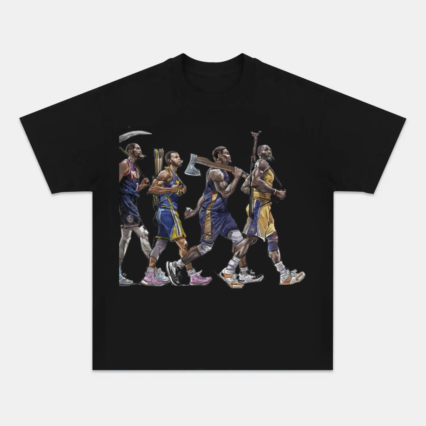 Unisex-Adult Ultra Cotton Washed T-Shirt Graphic NBA 2024 TEE