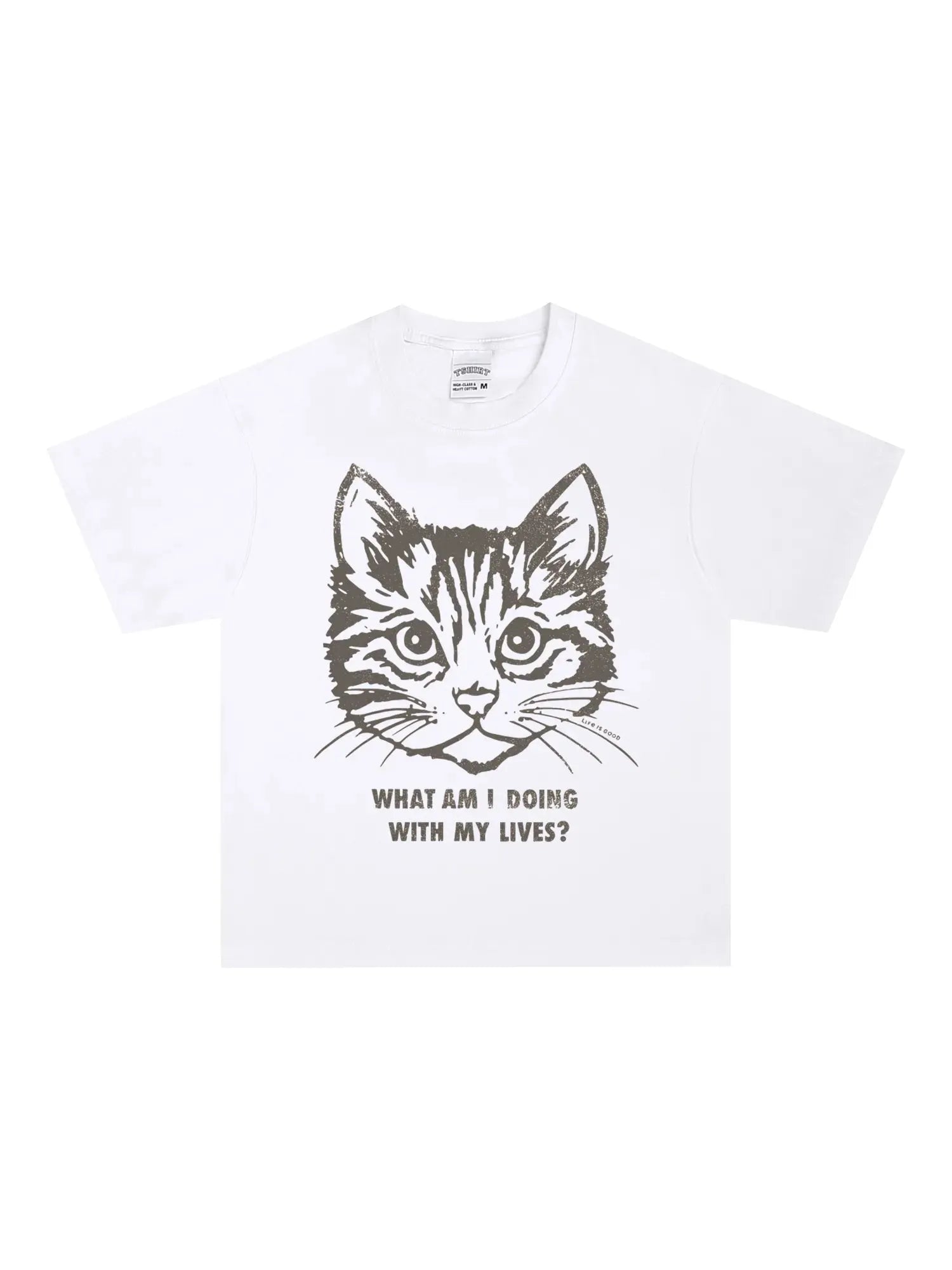 Cat What am i doing Graphic Shirt - GraphThread