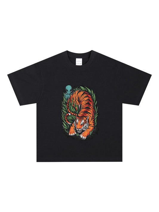 Alien & Roaring Tiger Shirt