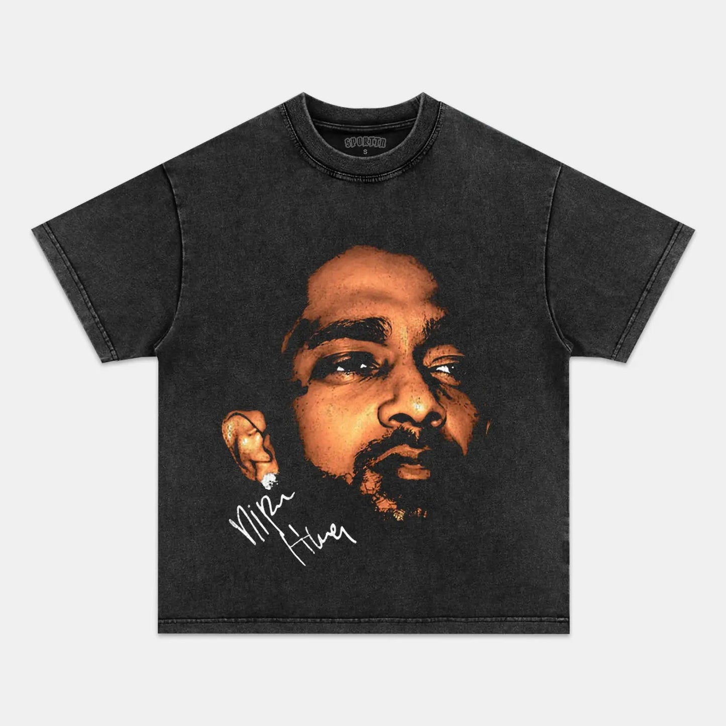 Unisex-Adult Ultra Cotton Washed T-Shirt Graphic  NIPSEY HUSSLE GRAPHIC T-SHIRT