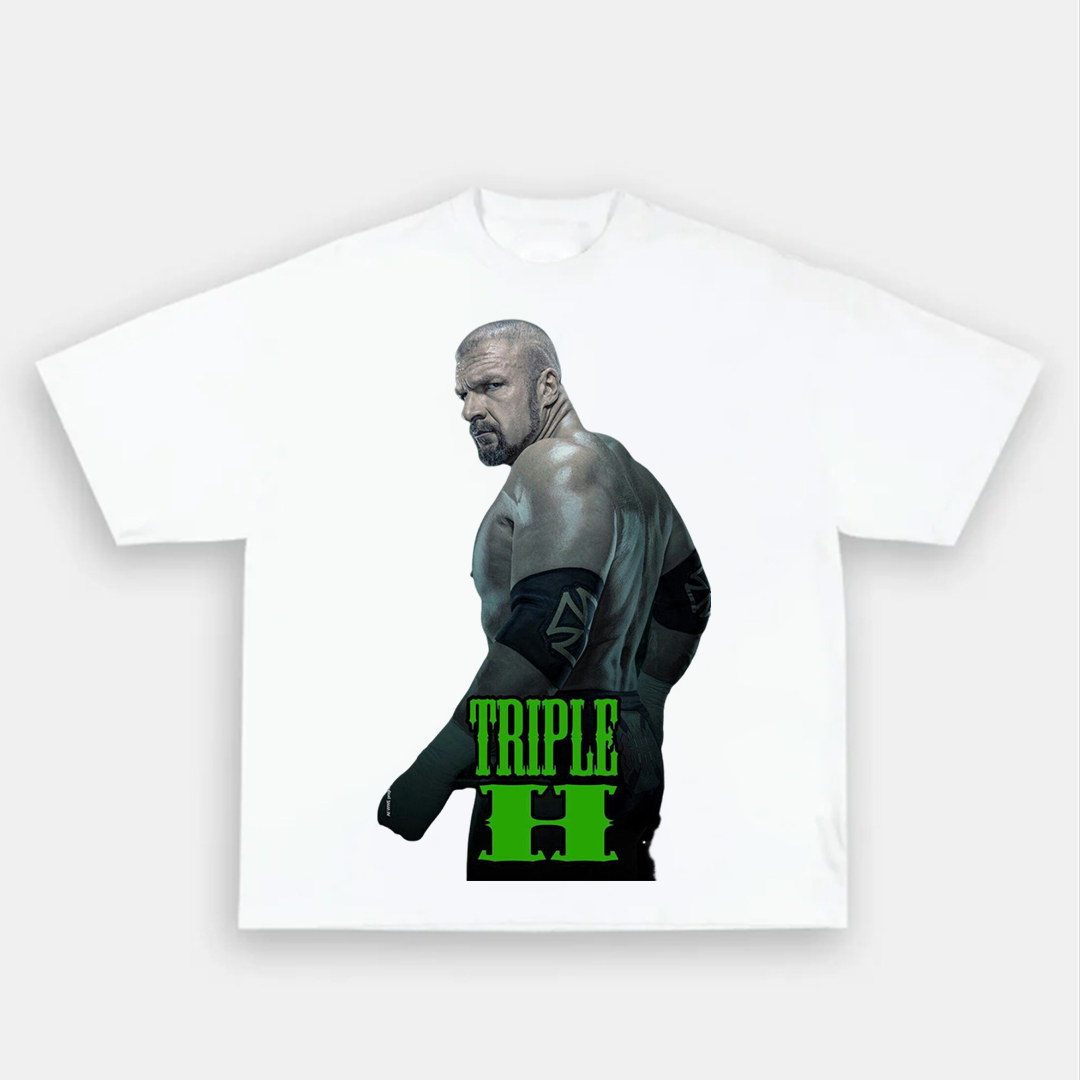 Unisex-Adult Ultra Cotton Washed T-Shirt Graphic TRIPLE H 2024 TEE