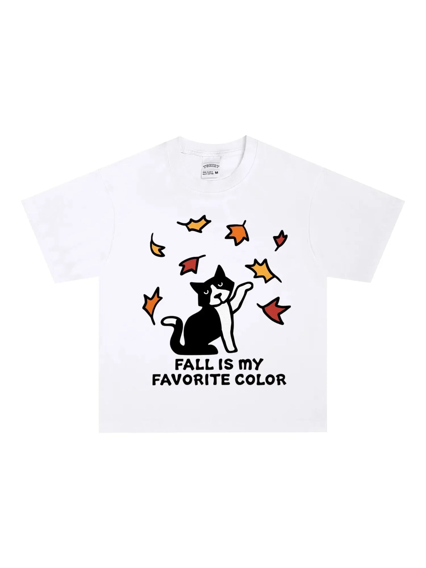 Fall is my Favourite Color Cat Shirt - GraphThread