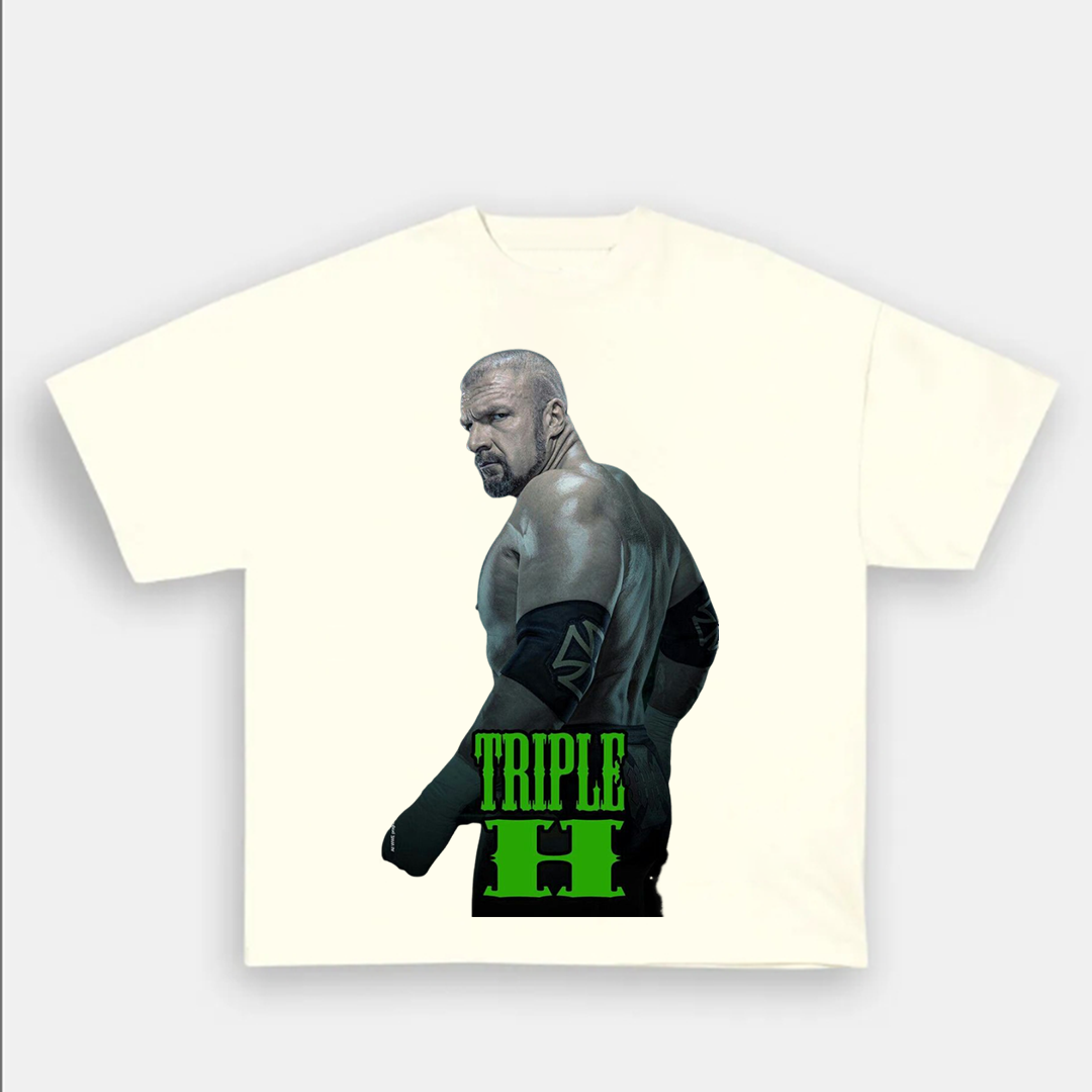 Unisex-Adult Ultra Cotton Washed T-Shirt Graphic TRIPLE H 2024 TEE