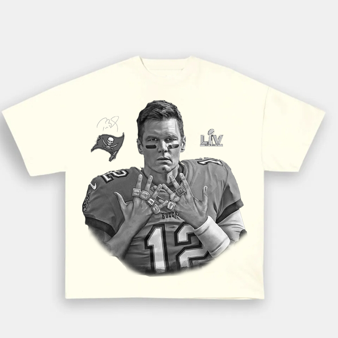 Unisex-Adult Ultra Cotton Washed T-Shirt Graphic Tom Brady 2024 TEE