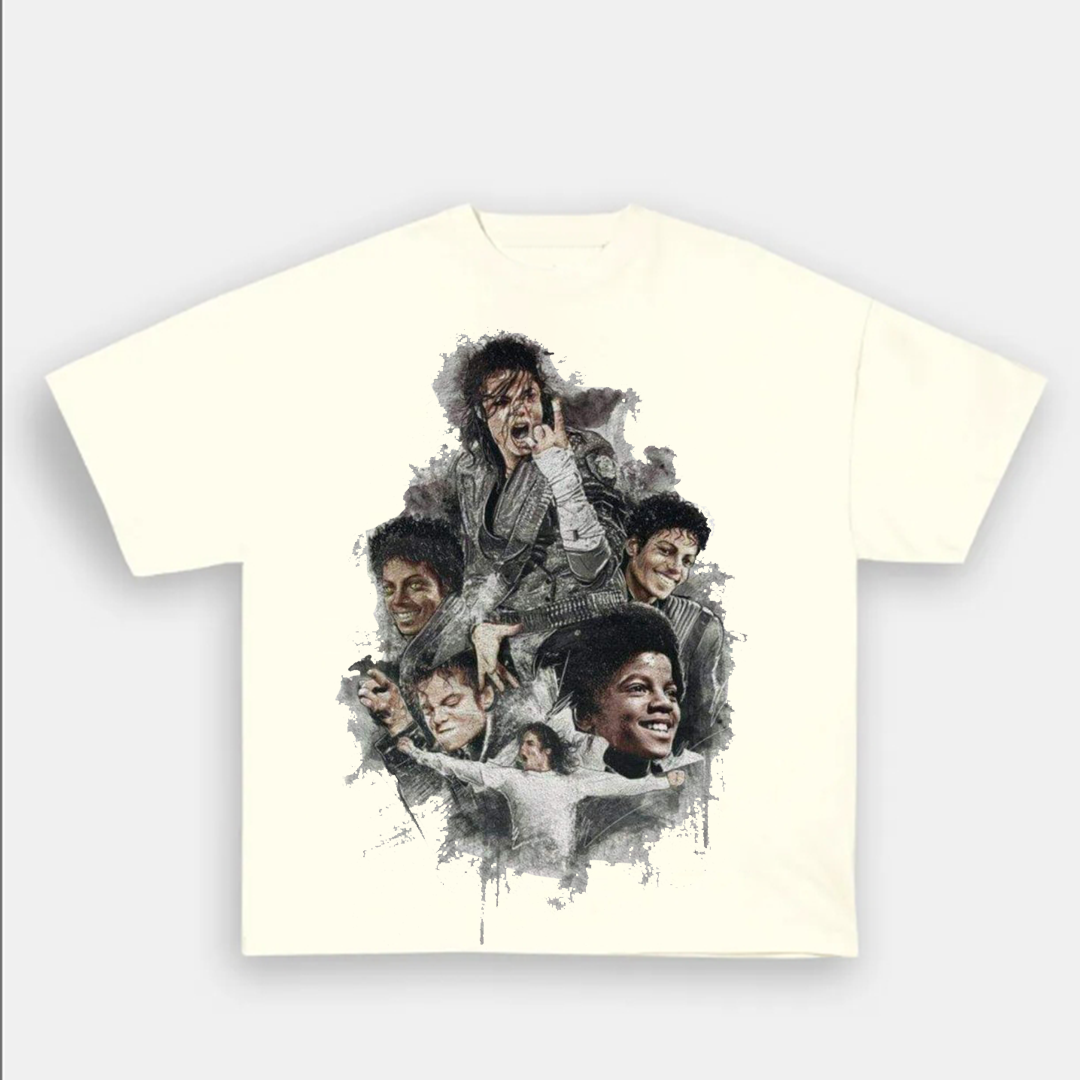 Unisex-Adult Ultra Cotton Washed T-Shirt Graphic Michael Jackson 2024 TEE