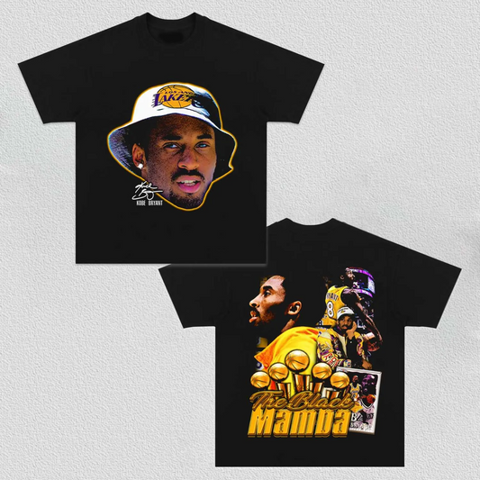 Unisex-Adult Ultra Cotton Washed T-Shirt Graphic  The Black Mamba Kobe TEE