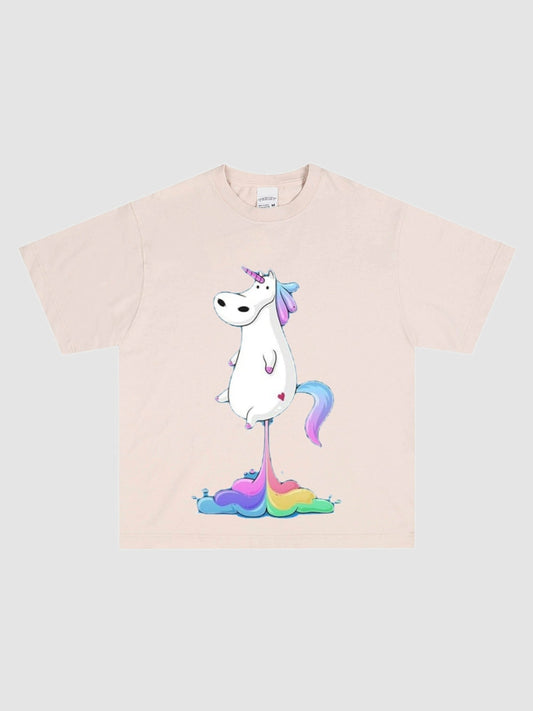 Unicorn Poop Funny Space Graphic Tee