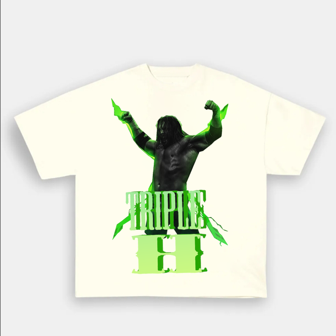 Unisex-Adult Ultra Cotton Washed T-Shirt Graphic TRIPLE H 2024 TEE