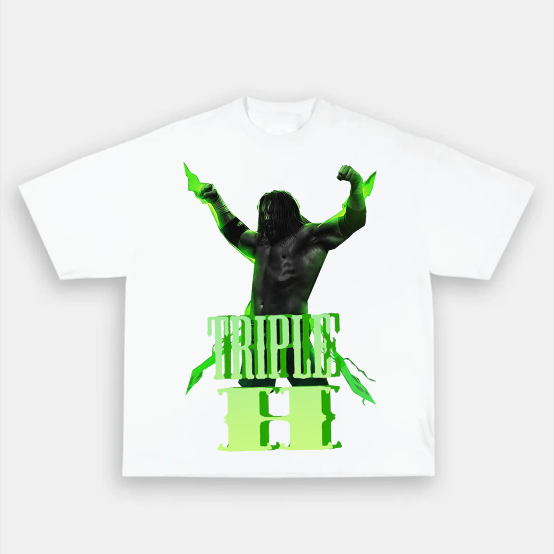 Unisex-Adult Ultra Cotton Washed T-Shirt Graphic TRIPLE H 2024 TEE