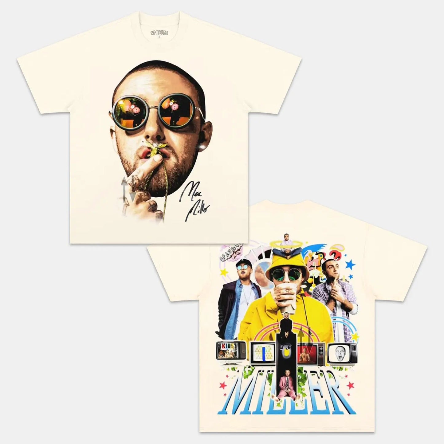 Unisex-Adult Ultra Cotton Washed T-Shirt Graphic  MAC MILLER V2 TEE