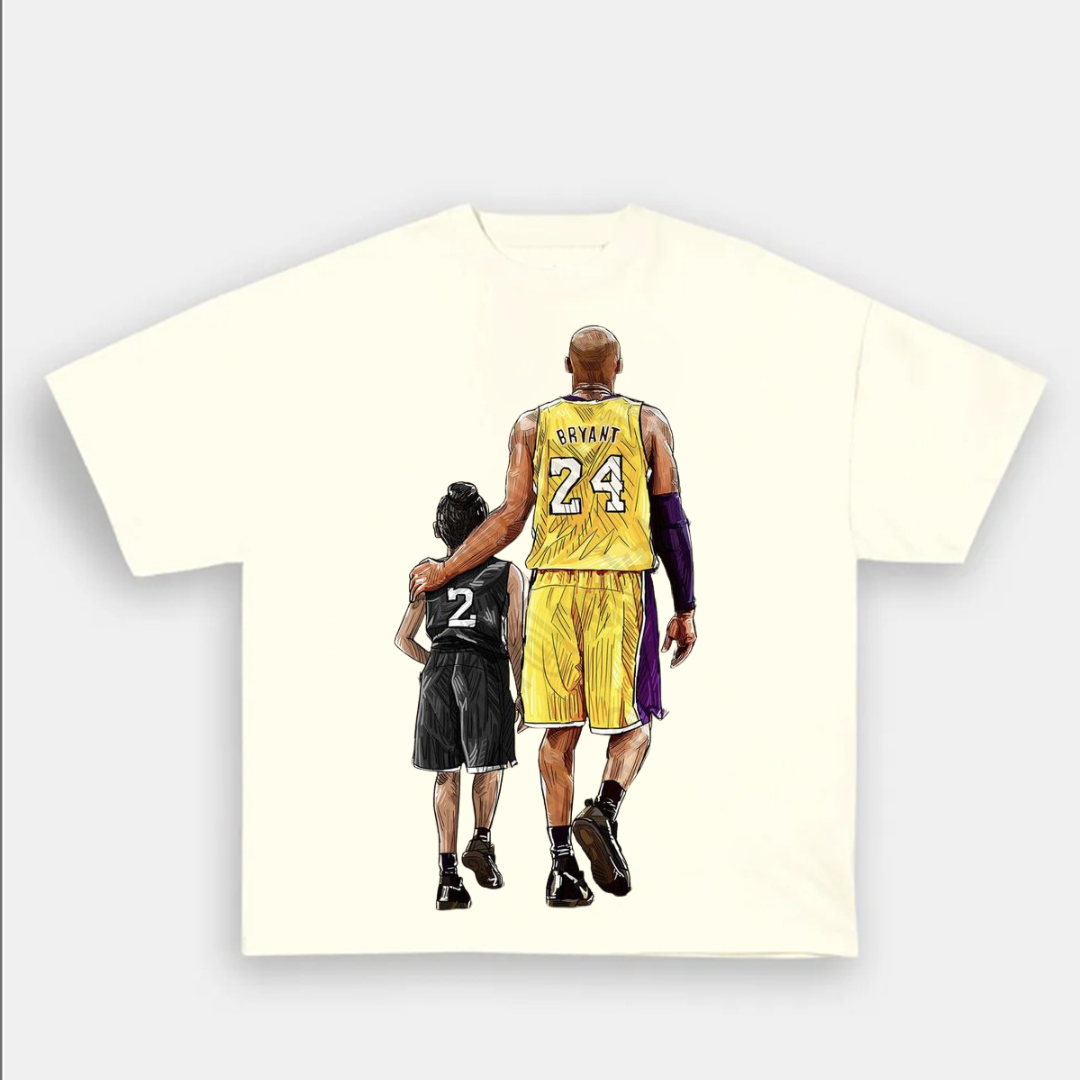 Unisex-Adult Ultra Cotton Washed T-Shirt Graphic KOBE & Gianna Maria 2024 TEE