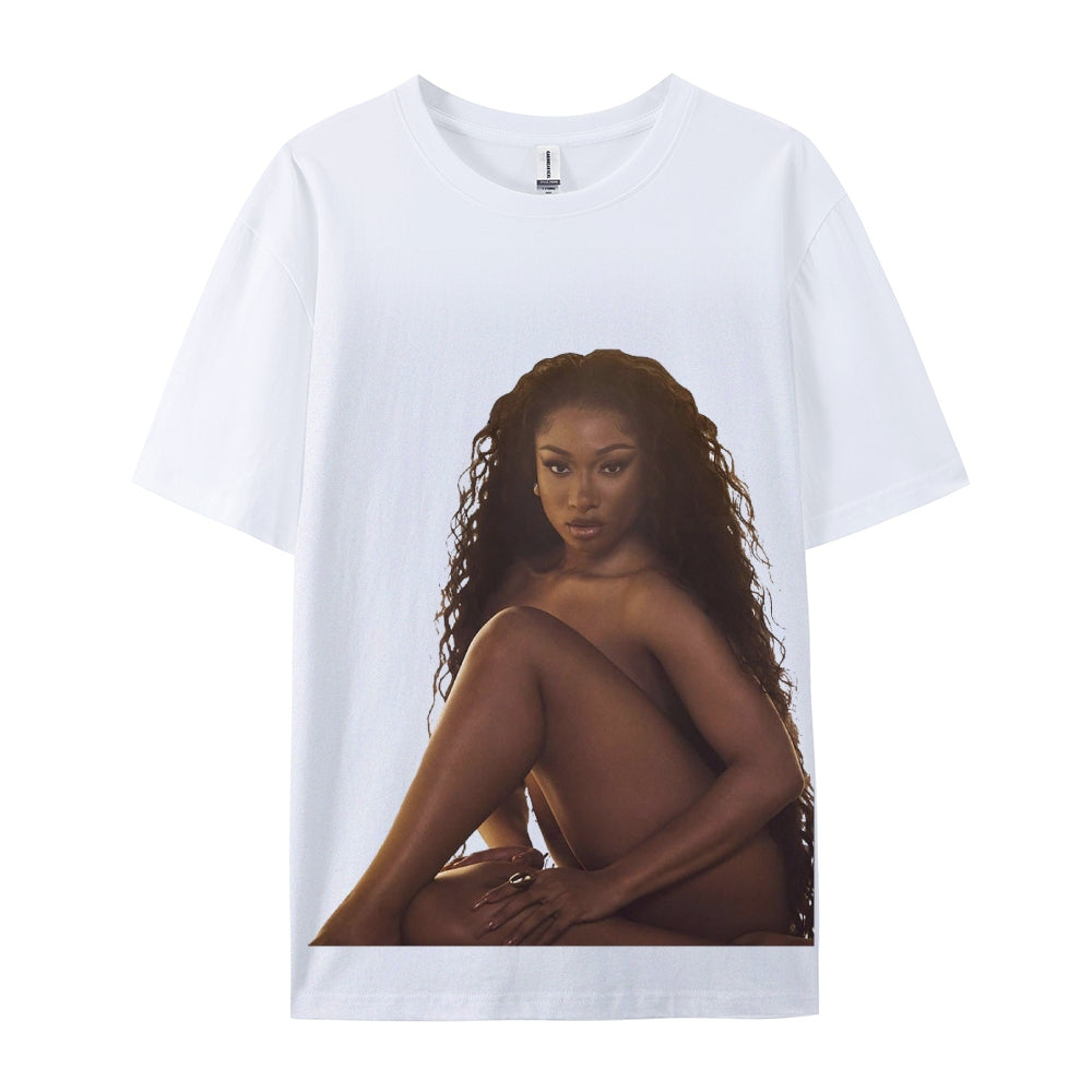 Unisex-Adult Ultra Cotton Washed T-Shirt Graphic MEGAN THEE STALLION TEE 2