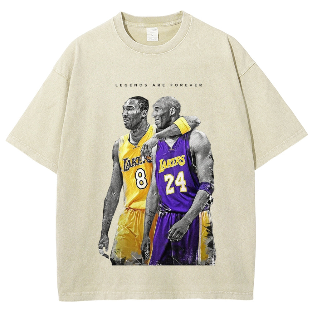 Unisex-Adult Ultra Cotton Washed T-Shirt Graphic KOBE 2024 TEE