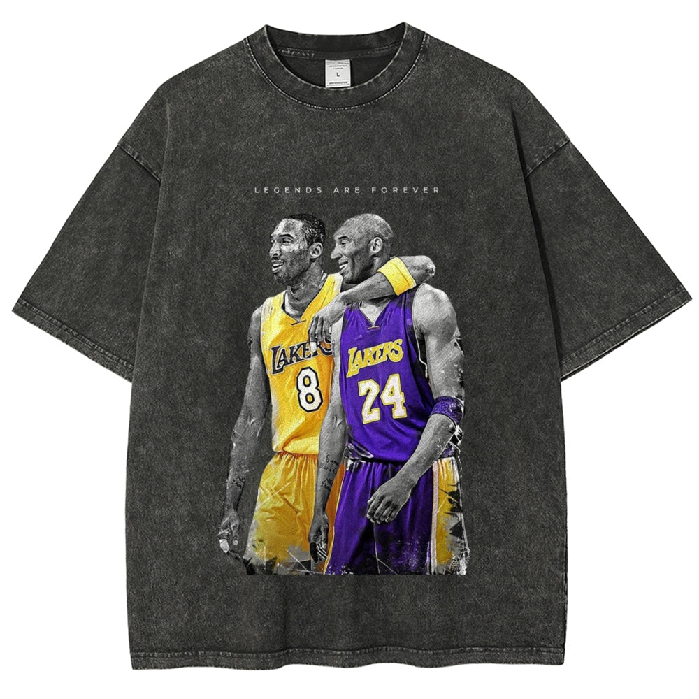 Unisex-Adult Ultra Cotton Washed T-Shirt Graphic KOBE 2024 TEE