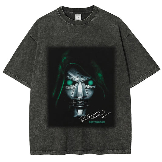 Unisex-Adult Ultra Cotton Washed T-Shirt Graphic DOCTOR DOOM V2 TEE