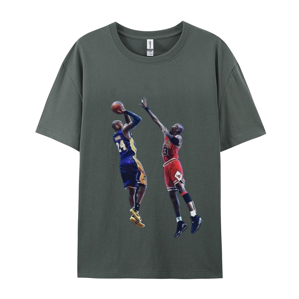 Unisex-Adult Ultra Cotton Washed T-Shirt Graphic KOBE & JORDAN 2024 TEE