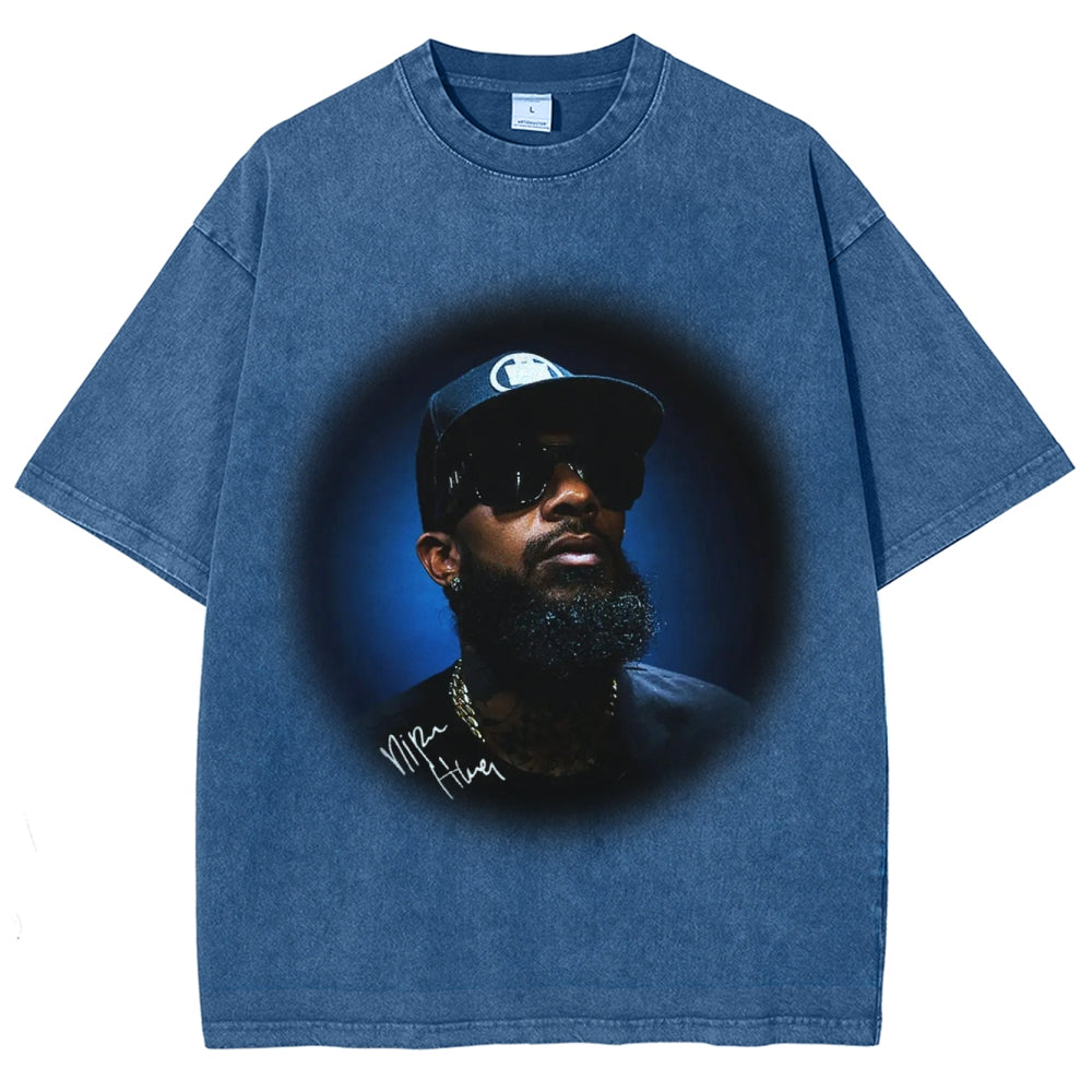 Unisex-Adult Ultra Cotton Washed T-Shirt Graphic NIPSEY_HUSSLE_TEE