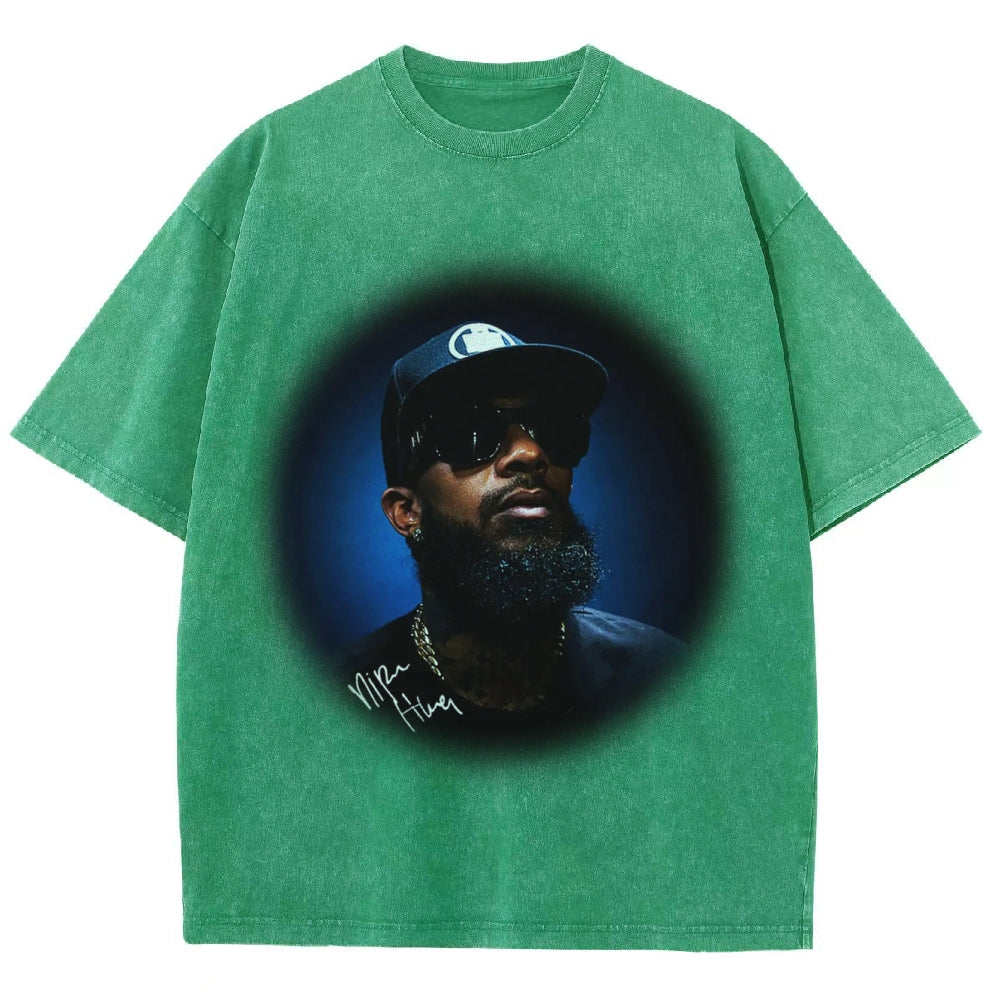 Unisex-Adult Ultra Cotton Washed T-Shirt Graphic NIPSEY_HUSSLE_TEE