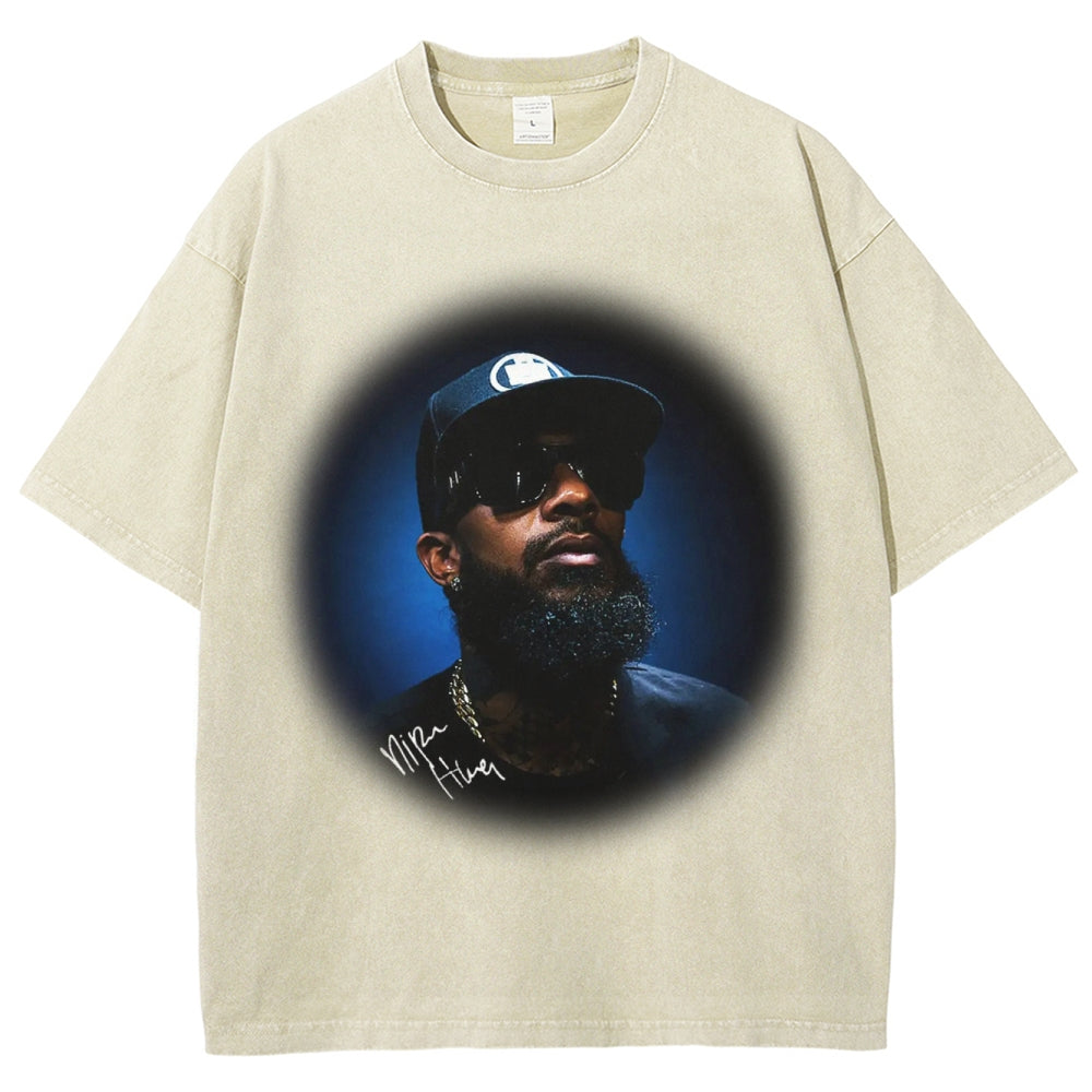 Unisex-Adult Ultra Cotton Washed T-Shirt Graphic NIPSEY_HUSSLE_TEE