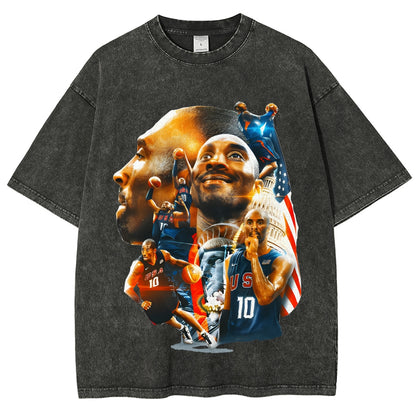 Unisex-Adult Ultra Cotton Washed T-Shirt Graphic KOBE  2024 TEE