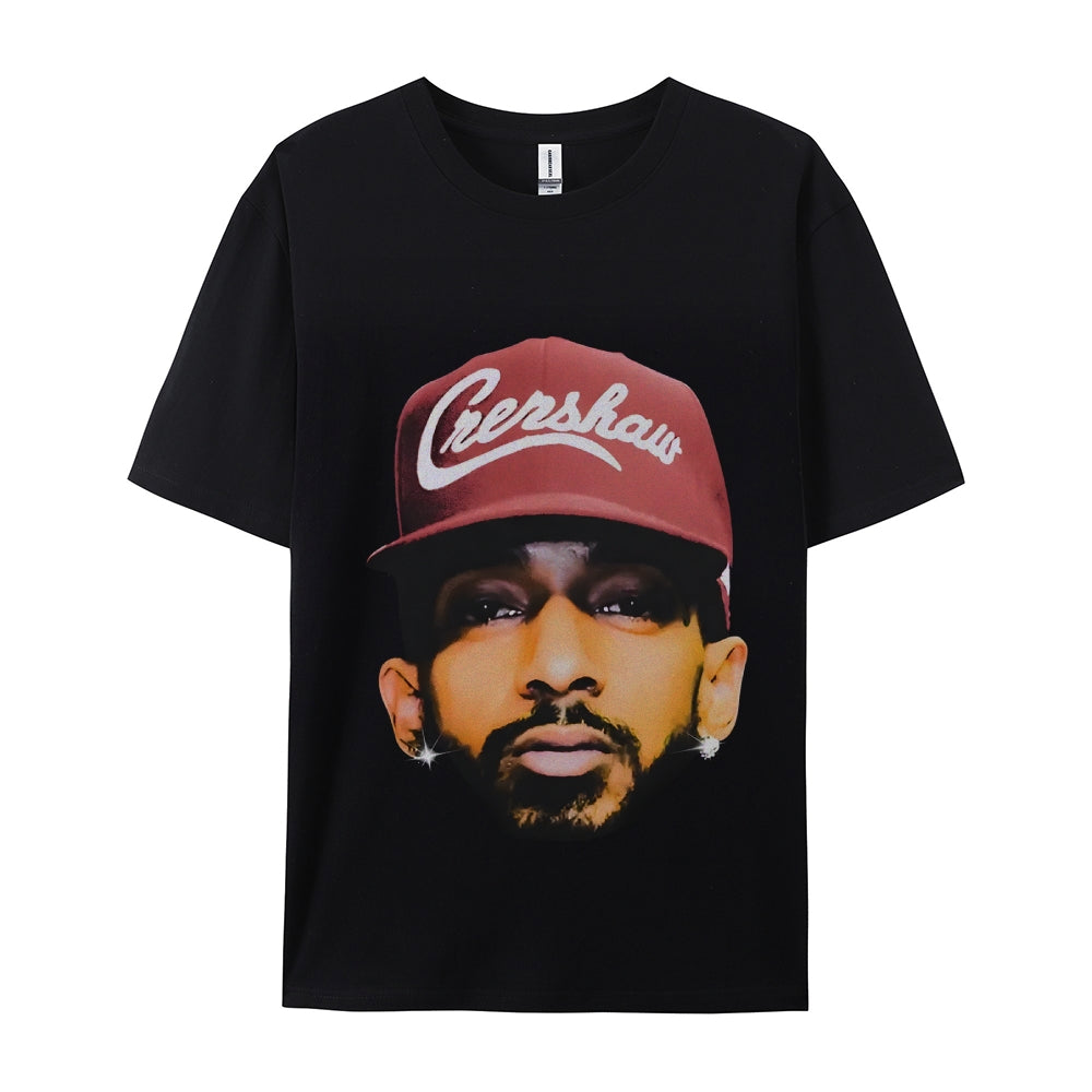 Unisex-Adult Ultra Cotton Washed T-Shirt Graphic NIPSEY HUSSLE TEE