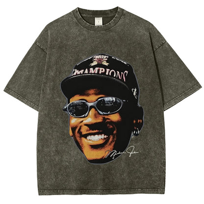 Unisex-Adult Ultra Cotton Washed T-Shirt Graphic MICHAEL JORDAN 3 TEE