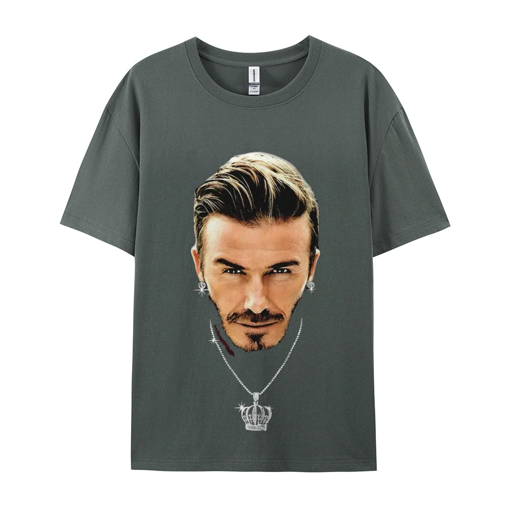 Unisex-Adult Ultra Cotton Washed T-Shirt Graphic BECKHAM TEE